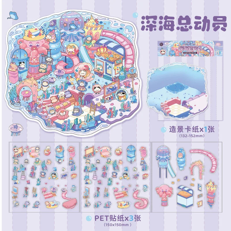 Cute Whimsical Cat Land