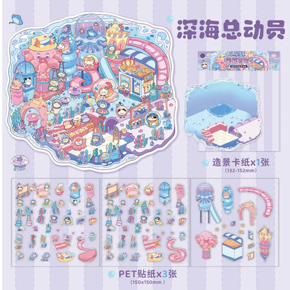 Cute Whimsical Cat Land