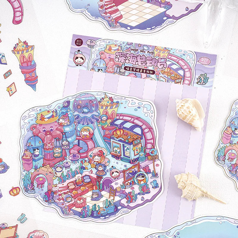 Cute Whimsical Cat Land