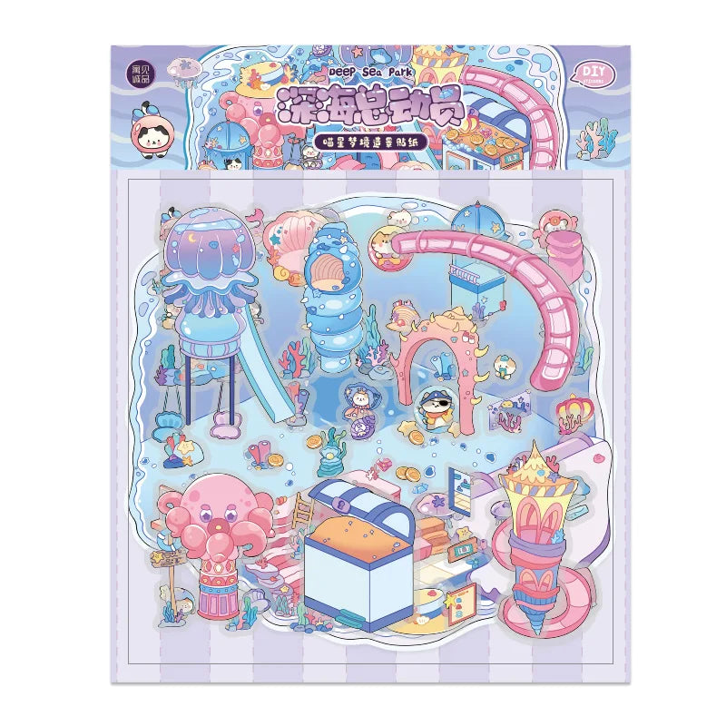 Cute Whimsical Cat Land
