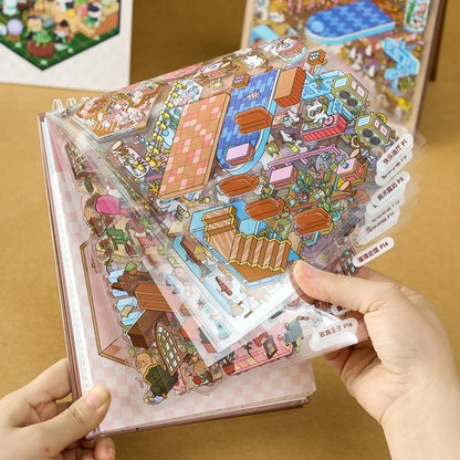 20 Mini Scenes Landscape Stickers Collection
