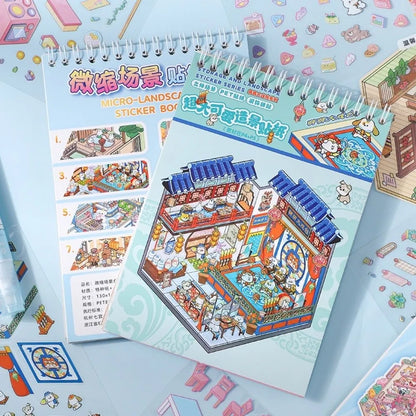 Cute Puppy 3D Landscape Sticker Book