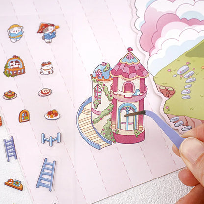 Cute Whimsical Cat Land