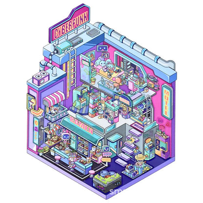 Cute 3D Miniature Houses