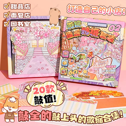 Cute Animals - 20 Mini Scenes Stickers Collection